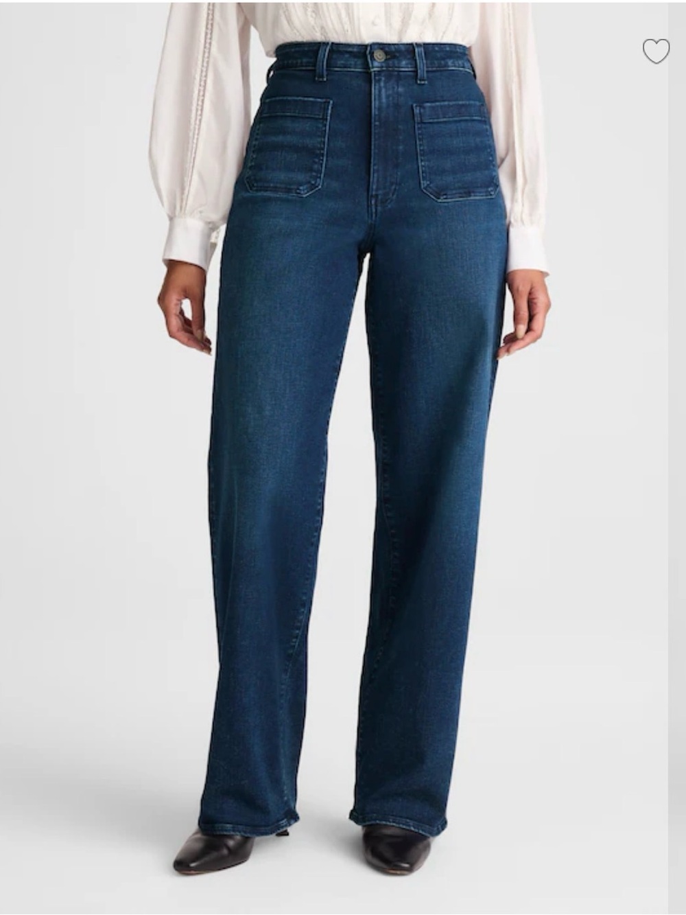 *Brand New, Never Worn* Madewell Dark Curvy Emmett Wide-Leg Jeans